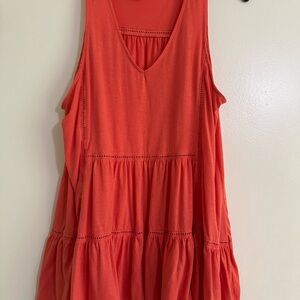 Time and Tru Coral Sleeveless Top